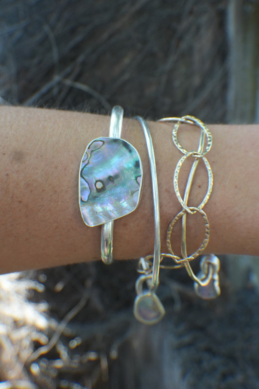 Abalone Cuff - thin band