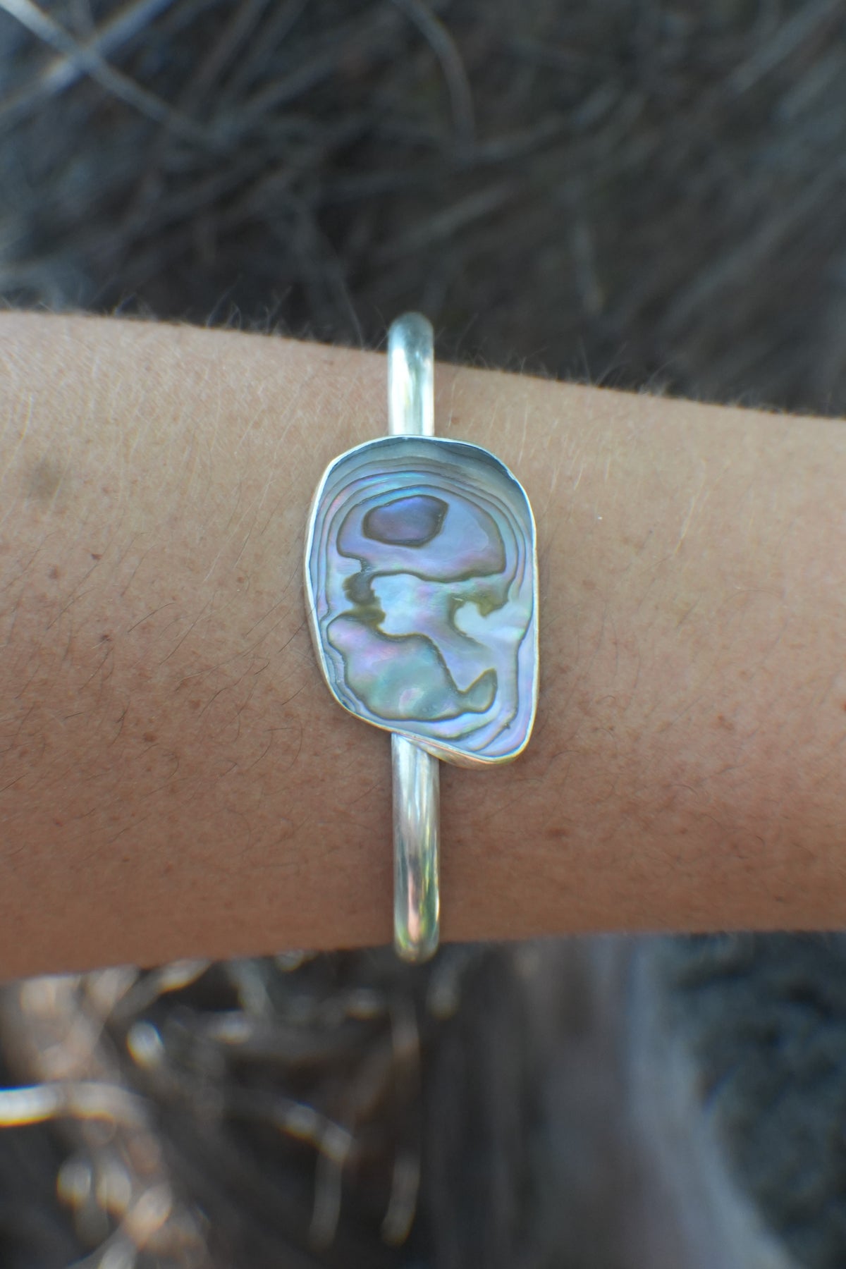 Abalone Cuff - thin band