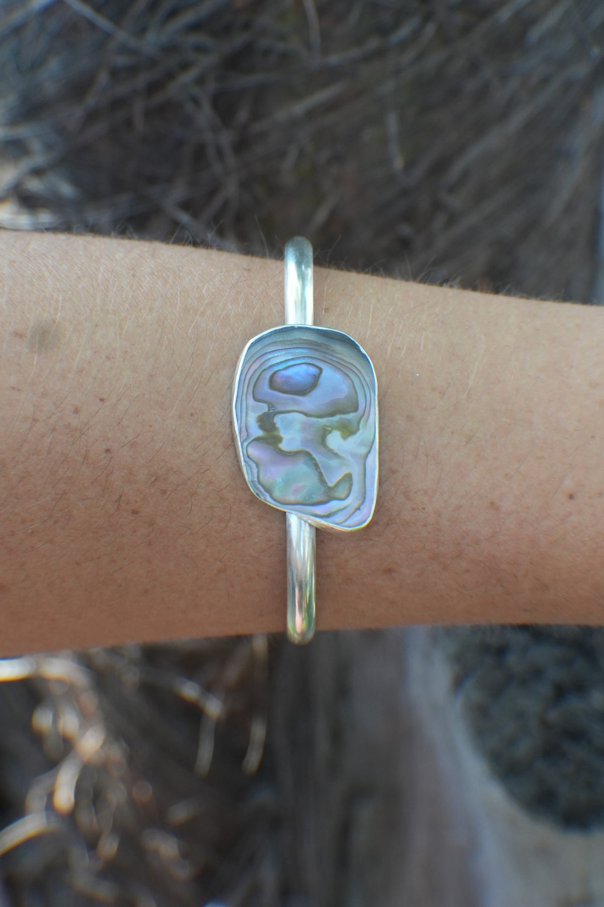 Abalone Cuff - thin band