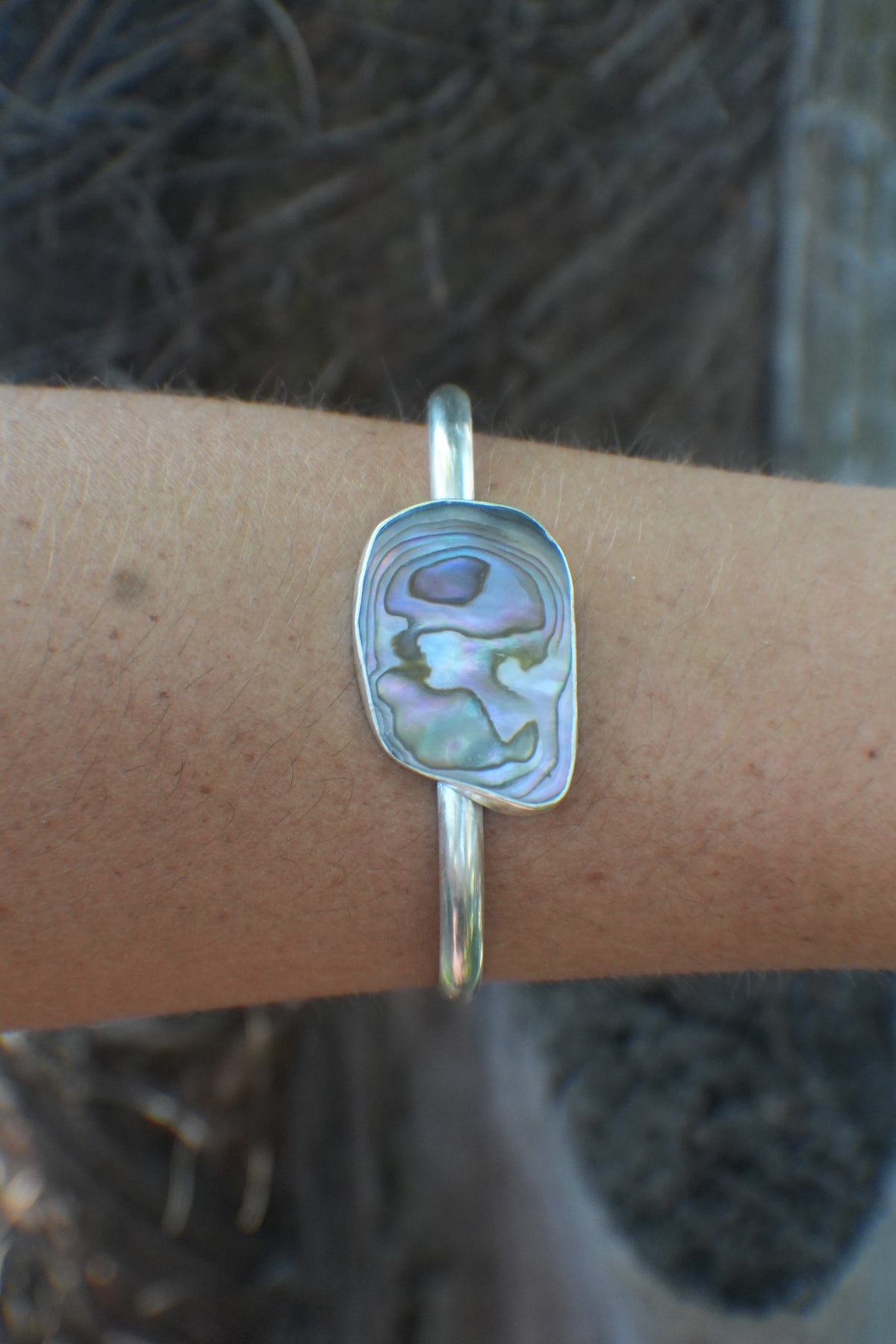 Abalone Cuff - thin band