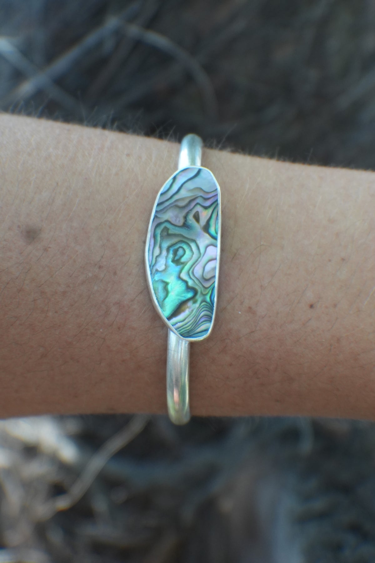 Abalone Cuff - thin band