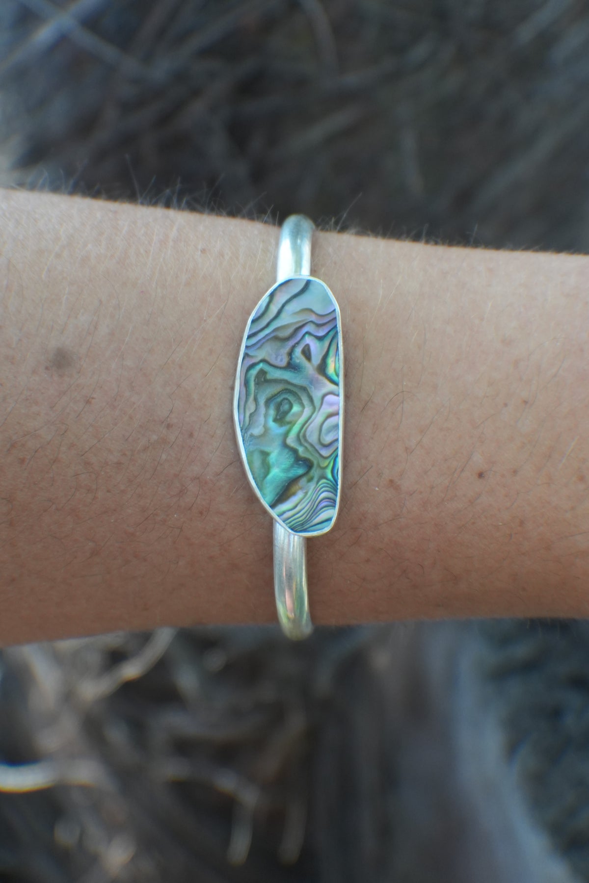 Abalone Cuff - thin band