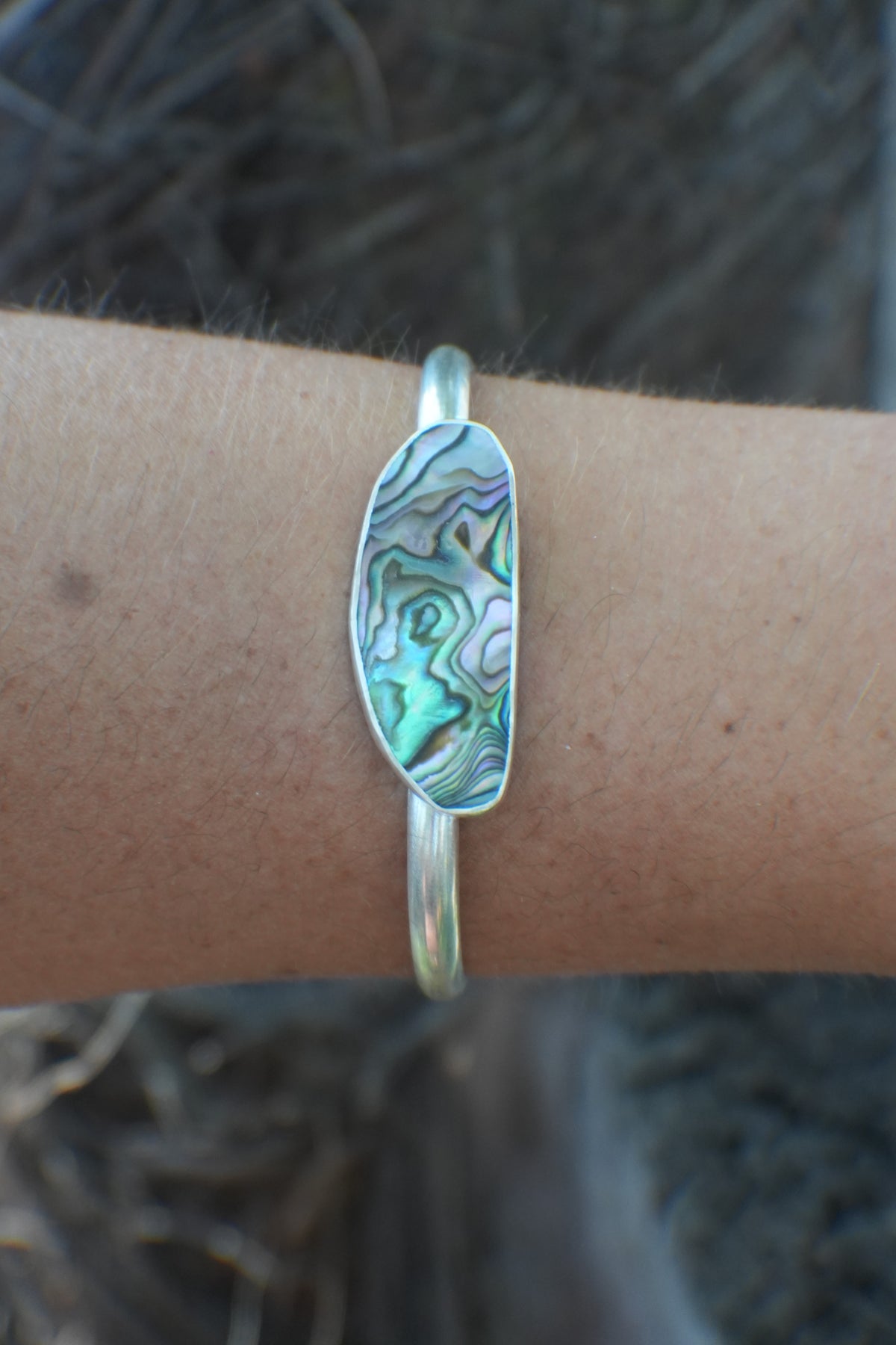 Abalone Cuff - thin band