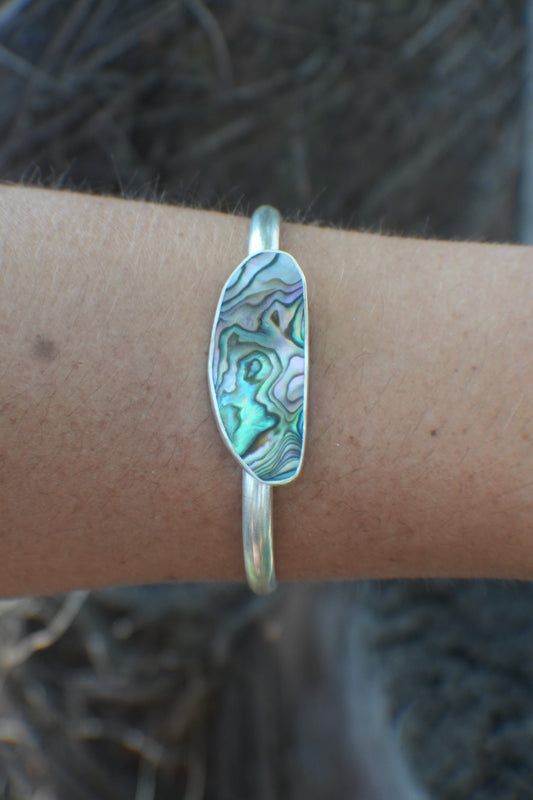 Abalone Cuff - thin band