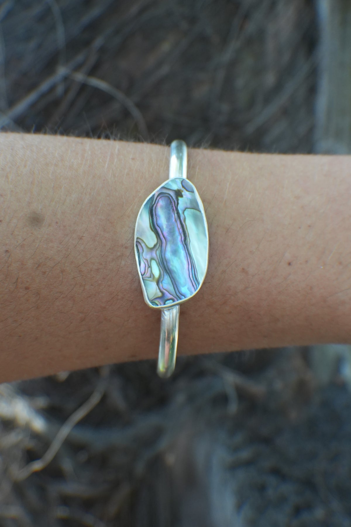 Abalone Cuff - thin band