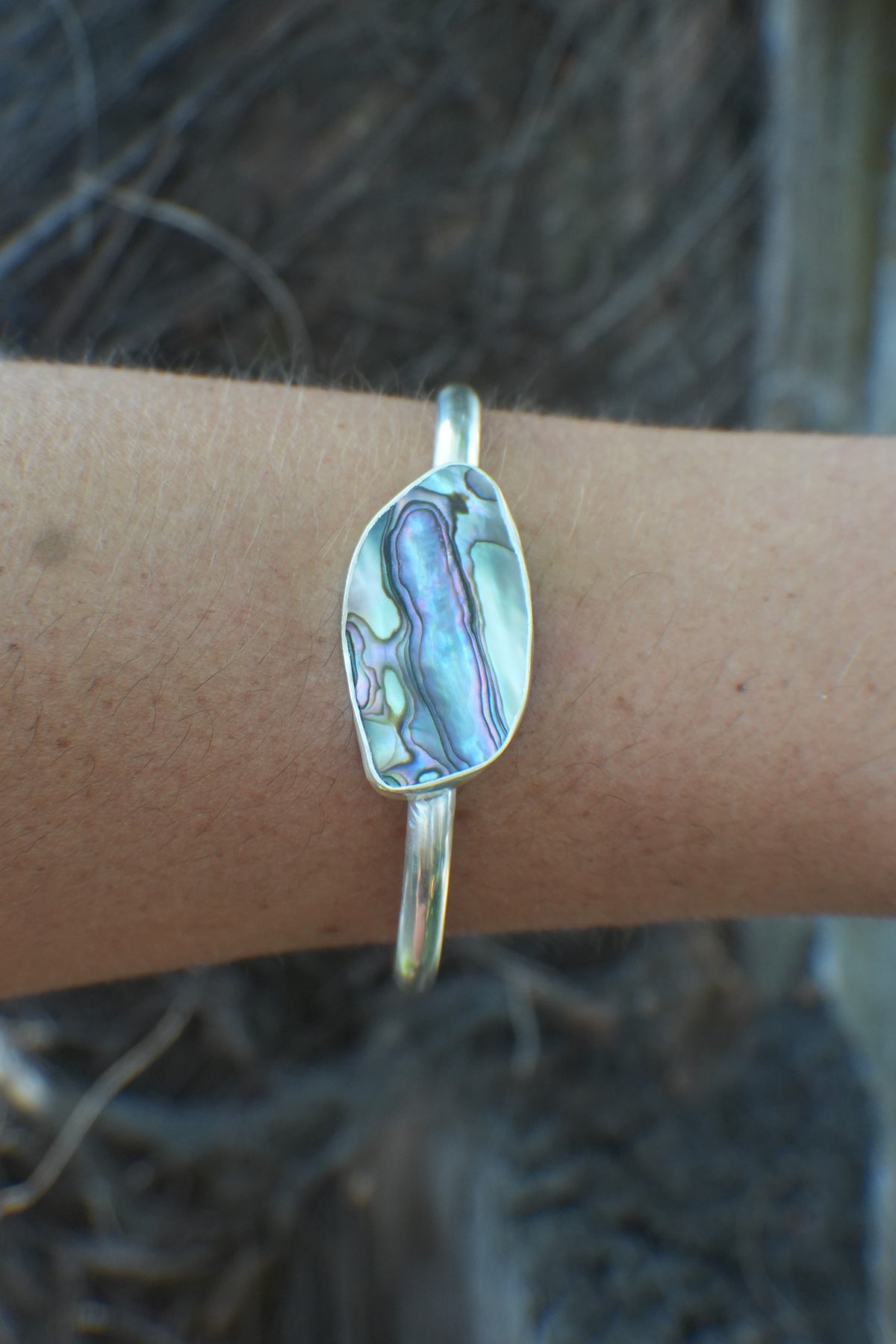 Abalone Cuff - thin band