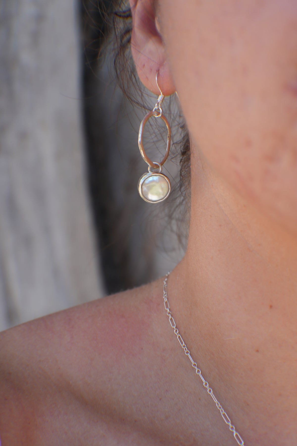 The Pearl Hoops - Small