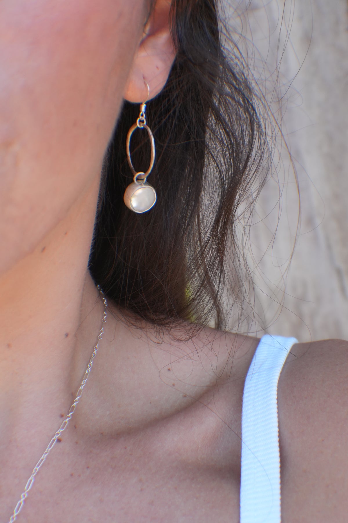 The Pearl Hoops - Small