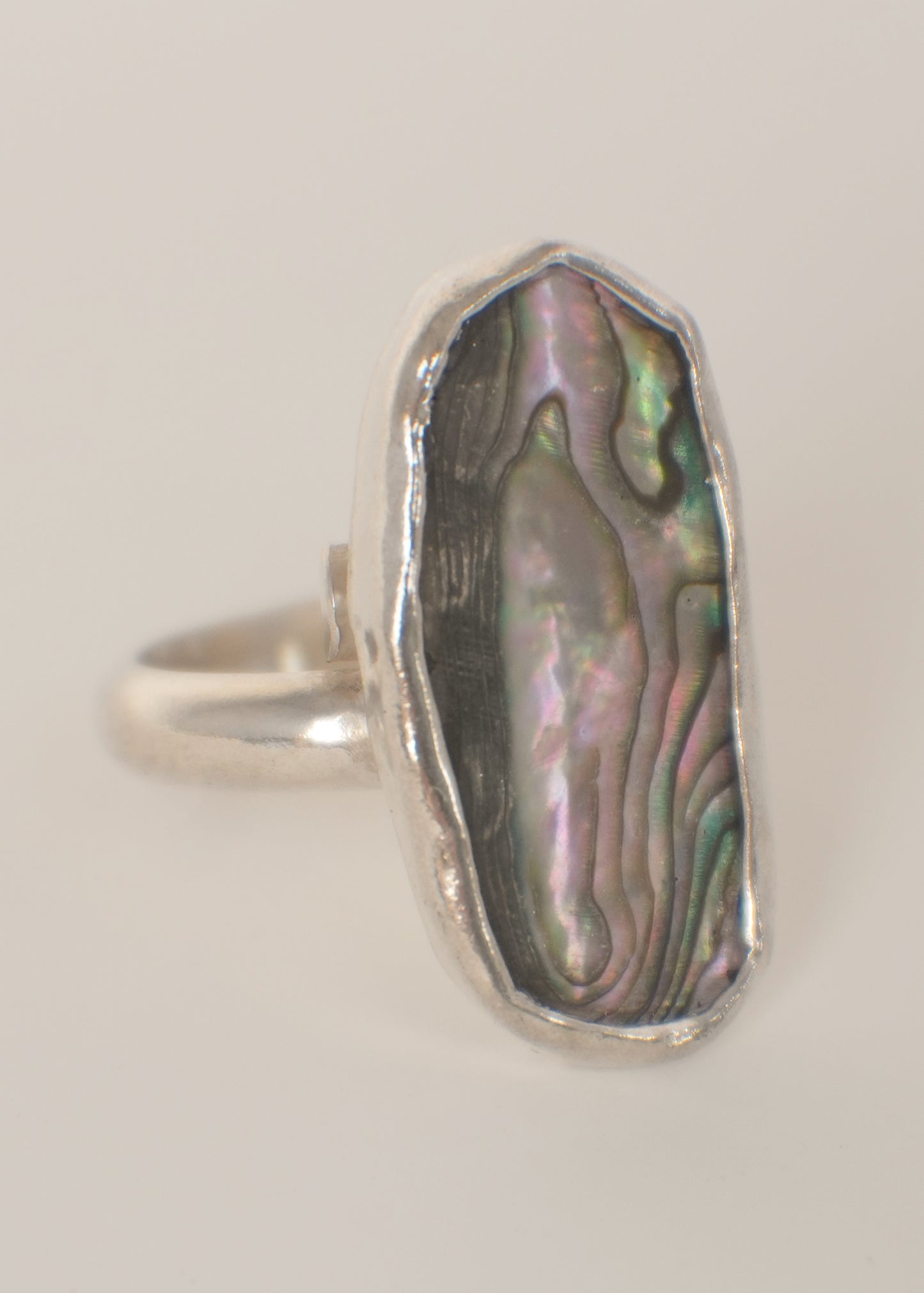 Abalone ring 8.5