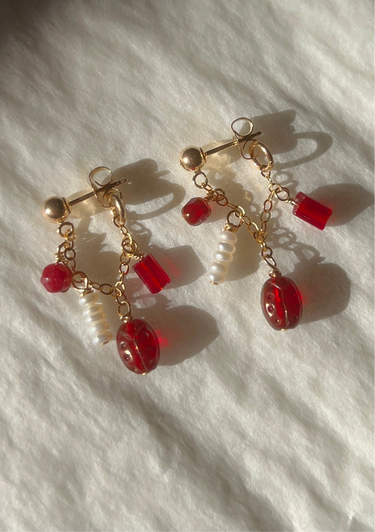 Lady Bug Earrings