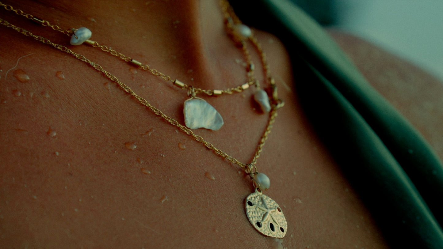 Sand dollar necklace