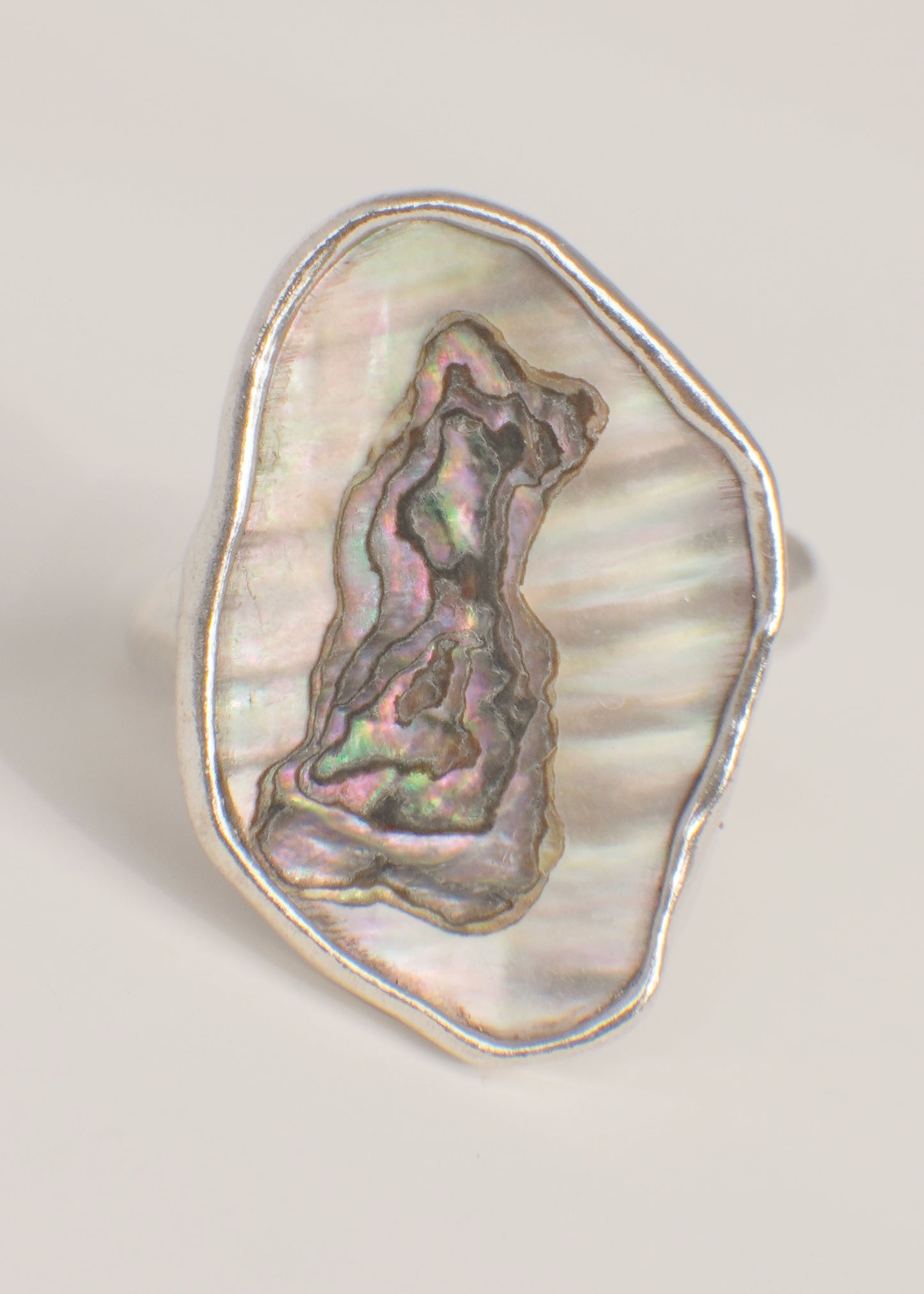 Abalone ring 8.5