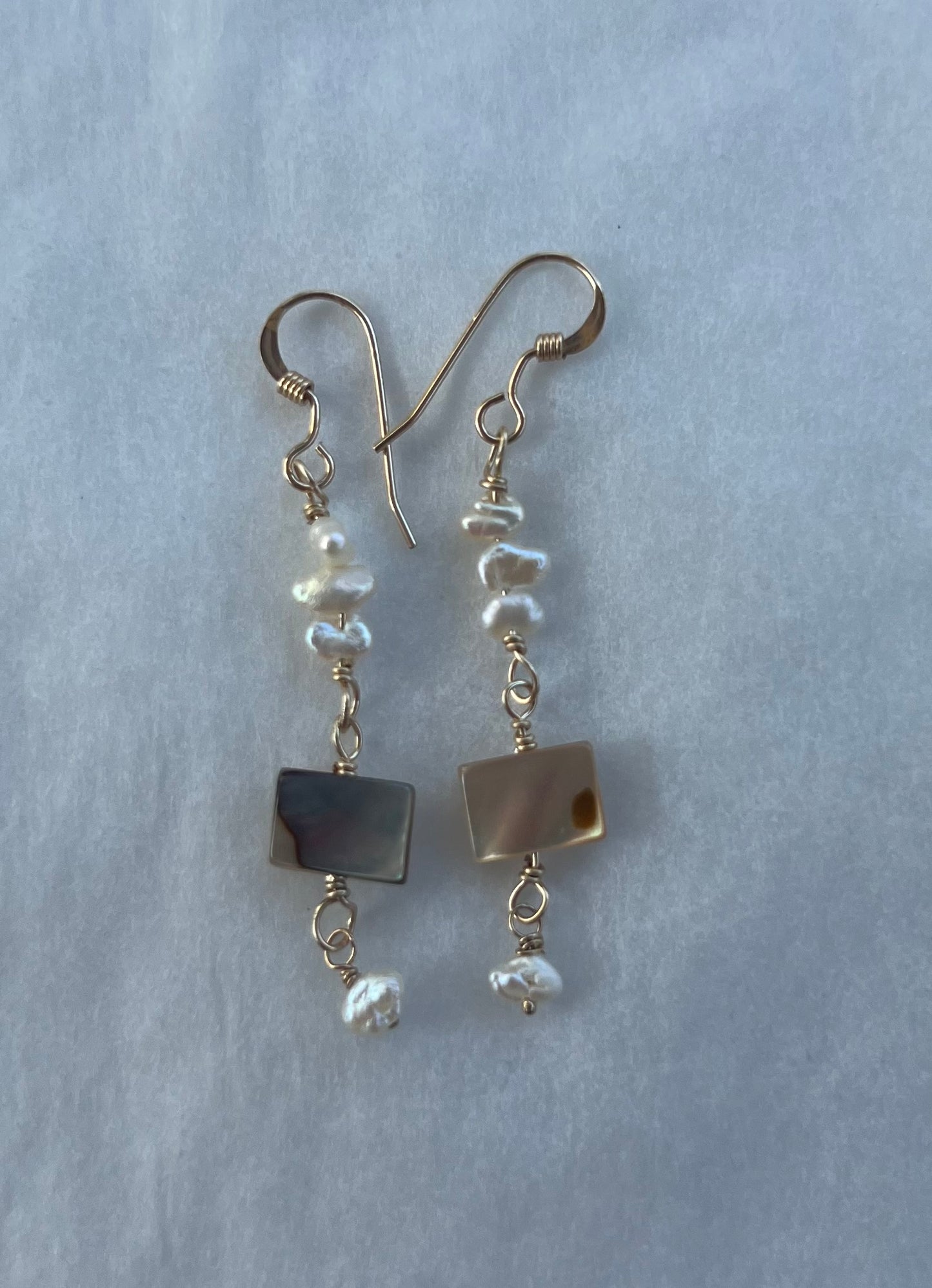 Abalone Hook Earrings