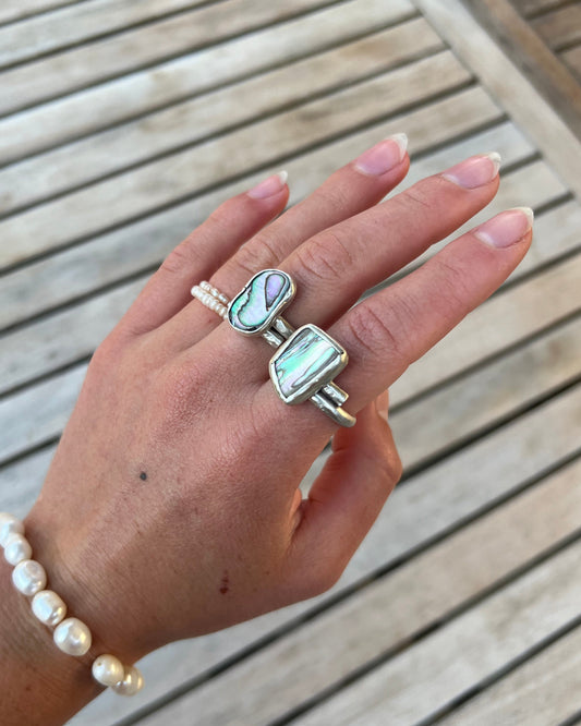 Abalone Ring Size 7-9