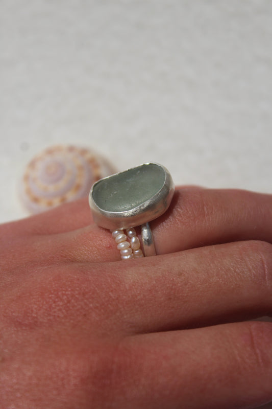 Sea Glass Ring 7