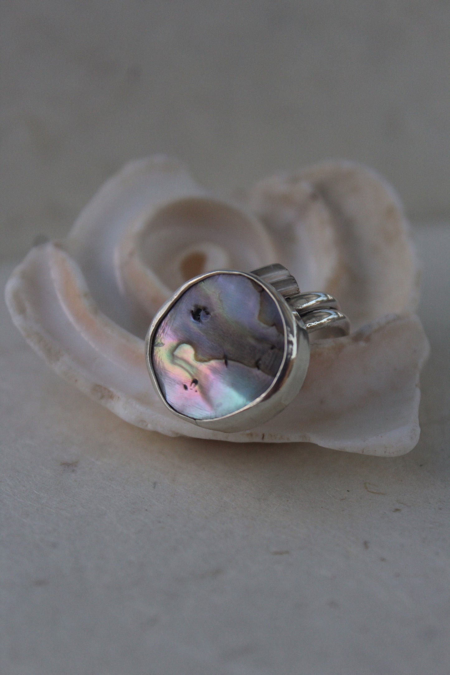 Abalone Ring - adjustable