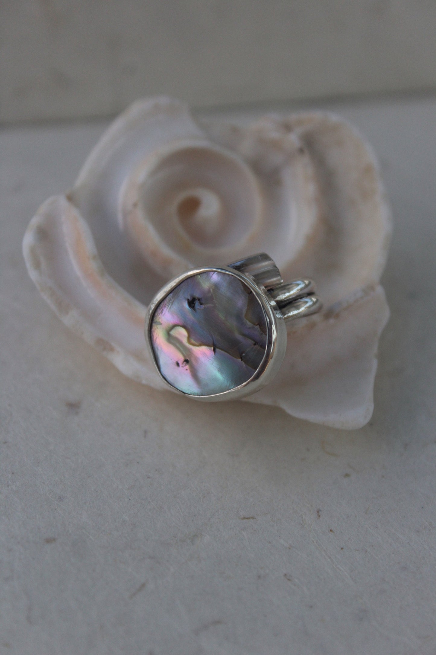 Abalone Ring - adjustable