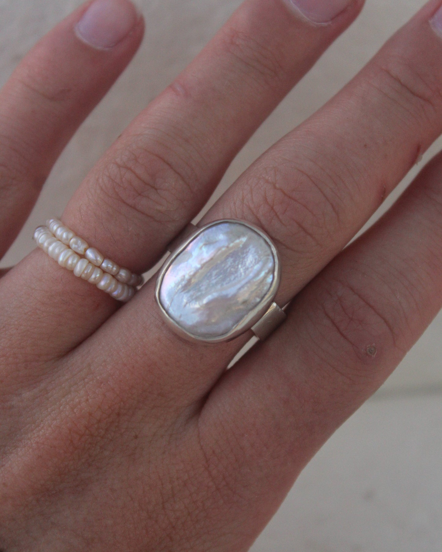 Pearl Ring - size 8