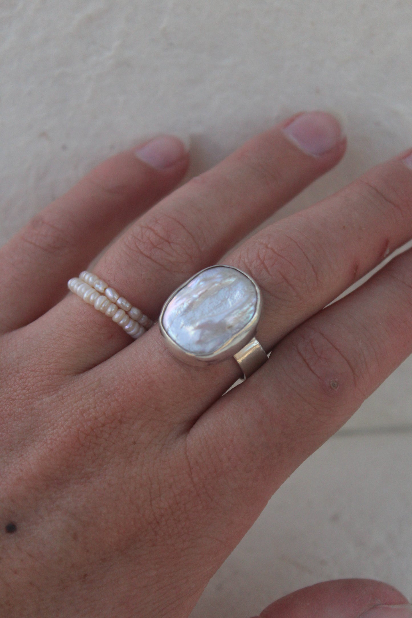 Pearl Ring - size 8