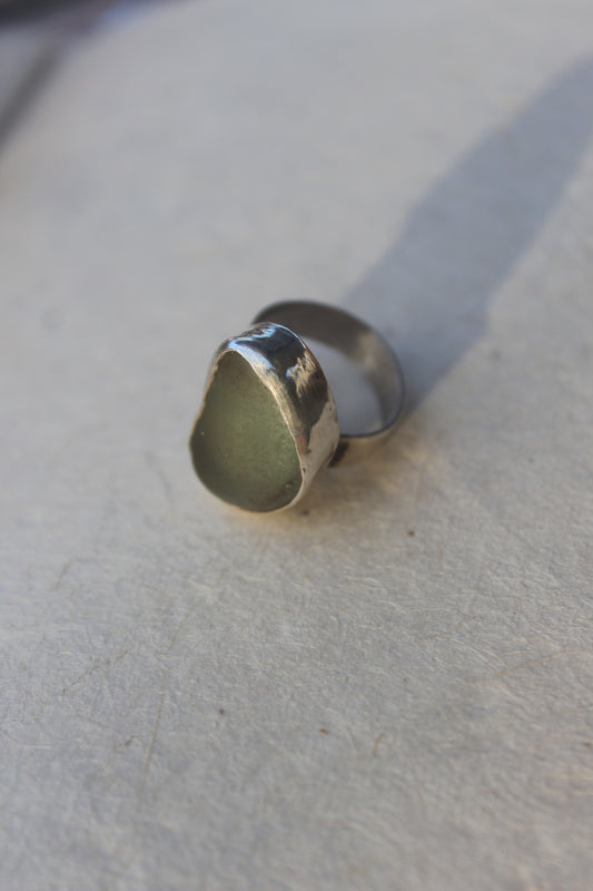 Sea glass Ring - Size 6