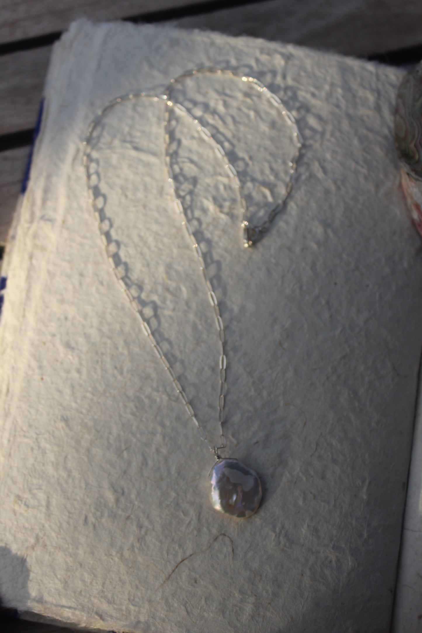 Large Keshi Pearl Necklace