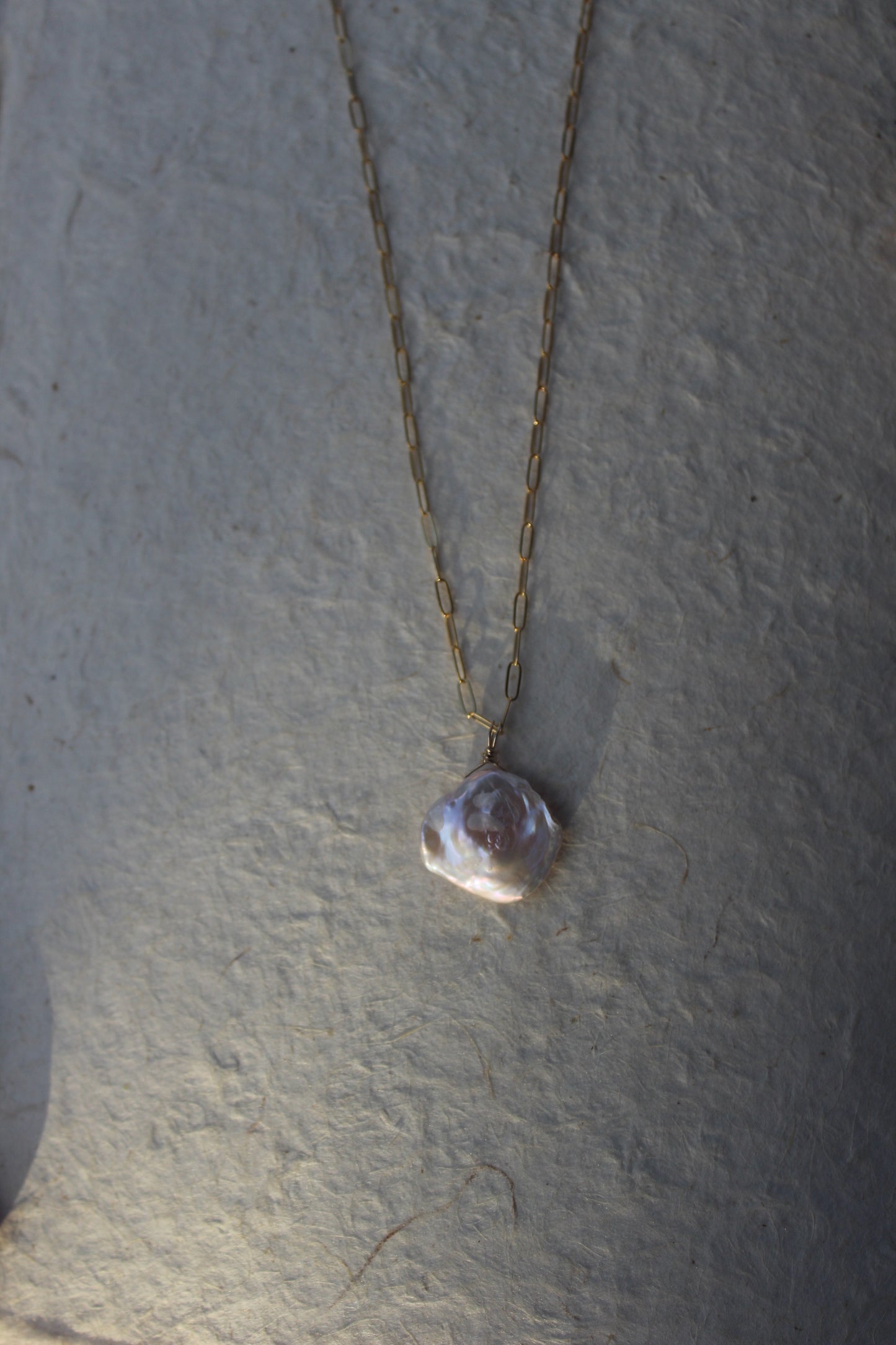 Large Keshi Pearl Necklace