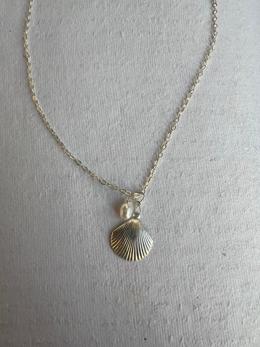 Silver Shell Necklace