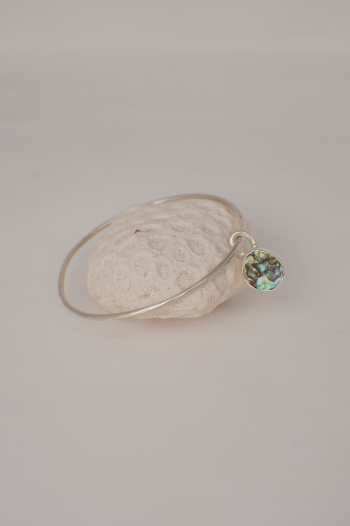 Abalone Charm Bangle