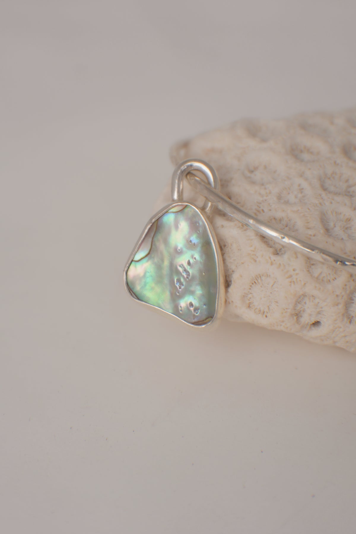 Abalone Charm Bangle
