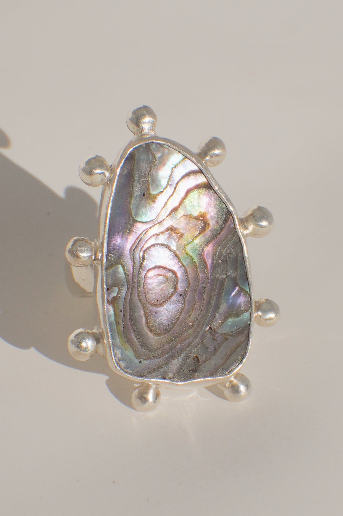 Abalone Dot Ring 6