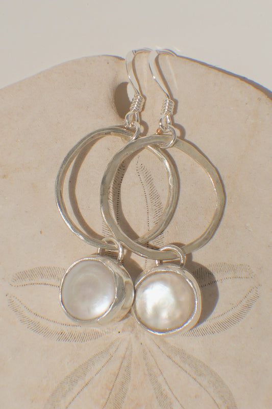 The Pearl Hoops - Small