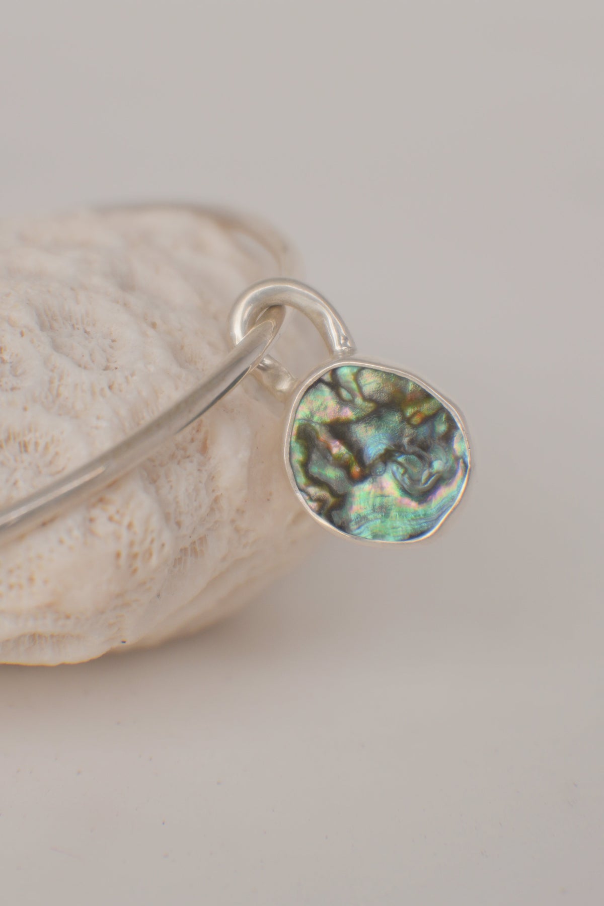 Abalone Charm Bangle