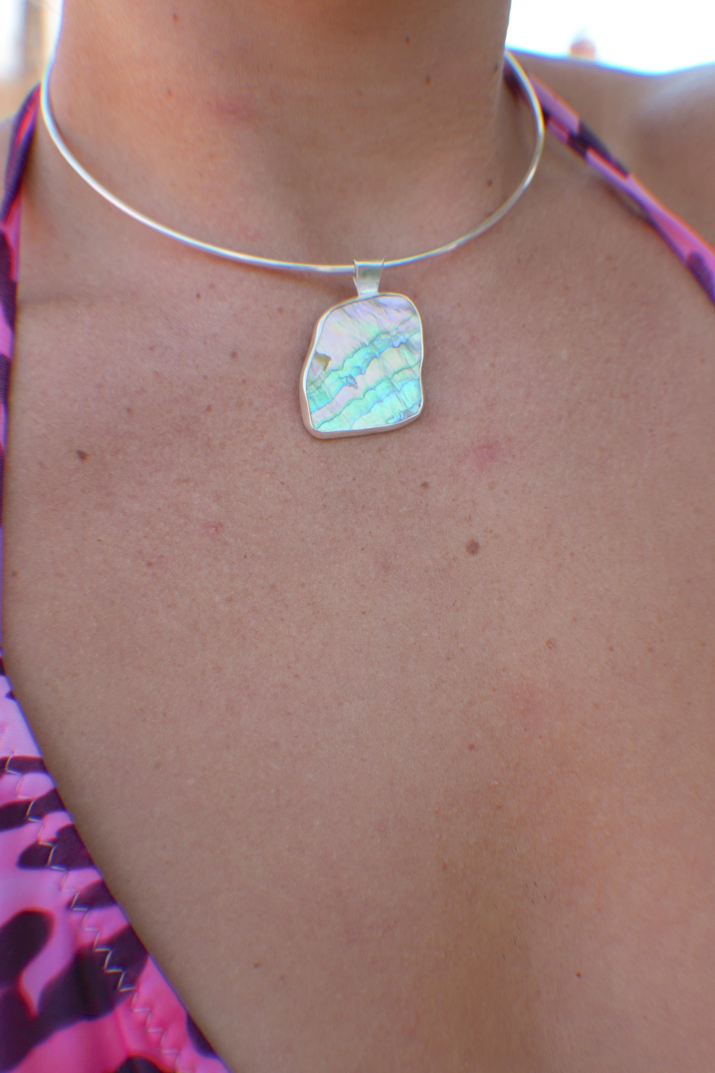 Abalone Choker Reversible