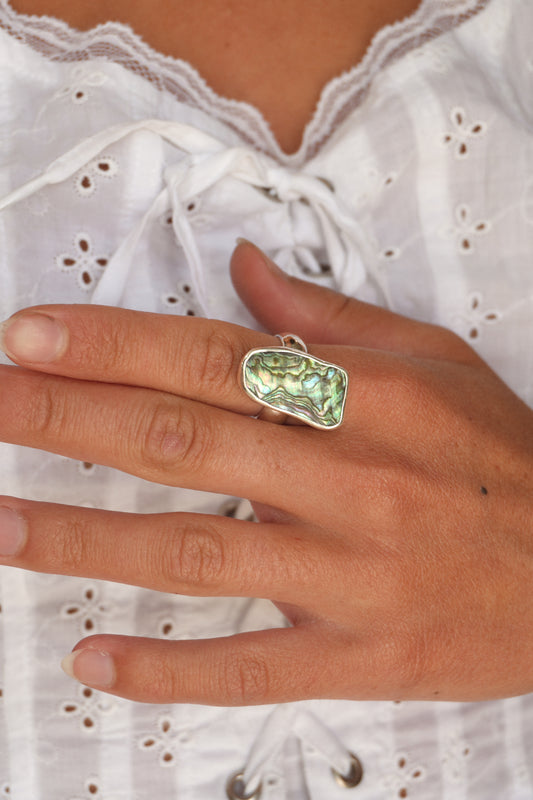 Abalone Ring (rare) 7