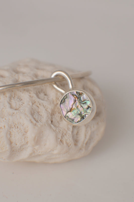 Abalone Charm Bangle