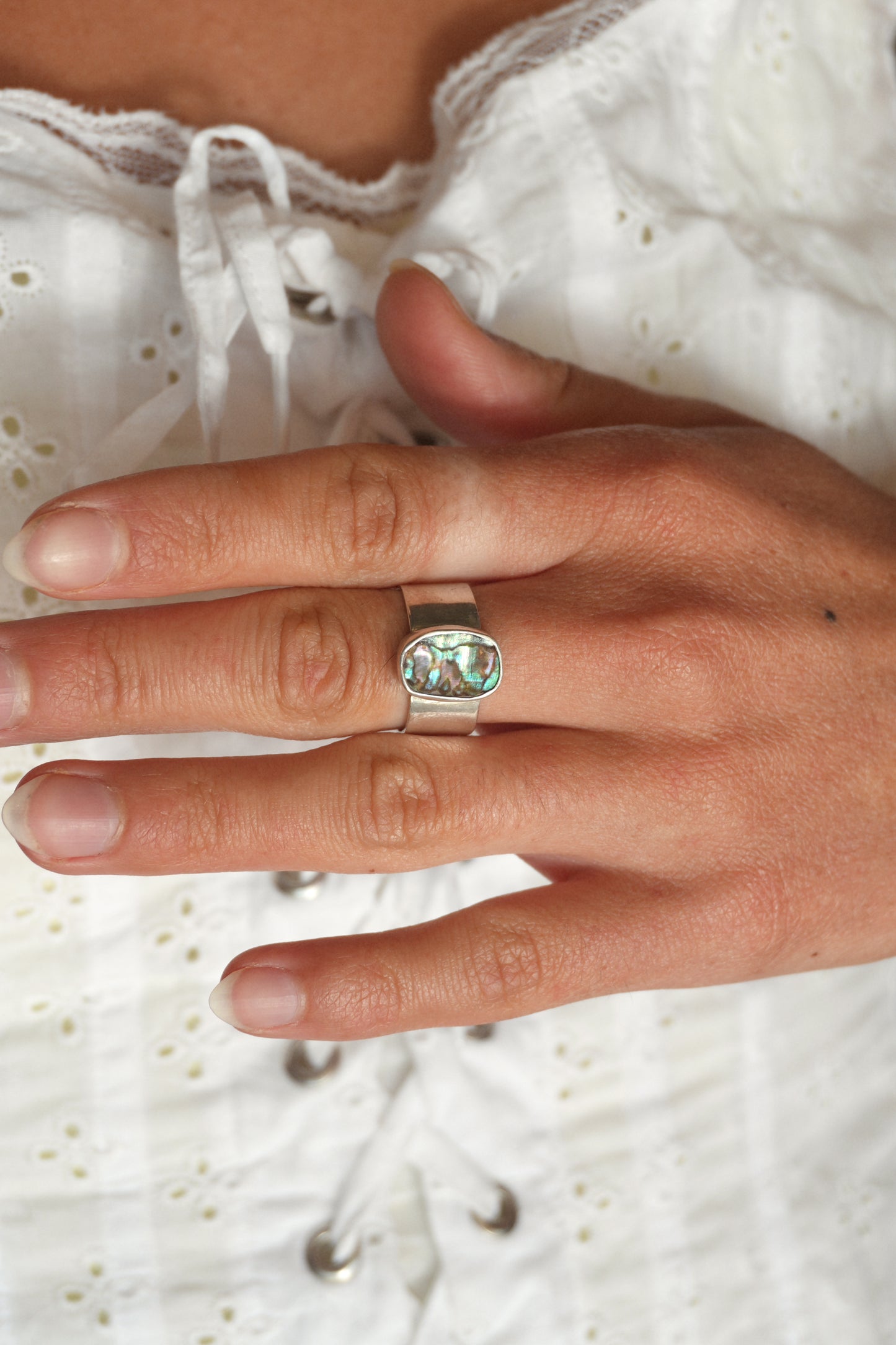 Abalone Ring 7