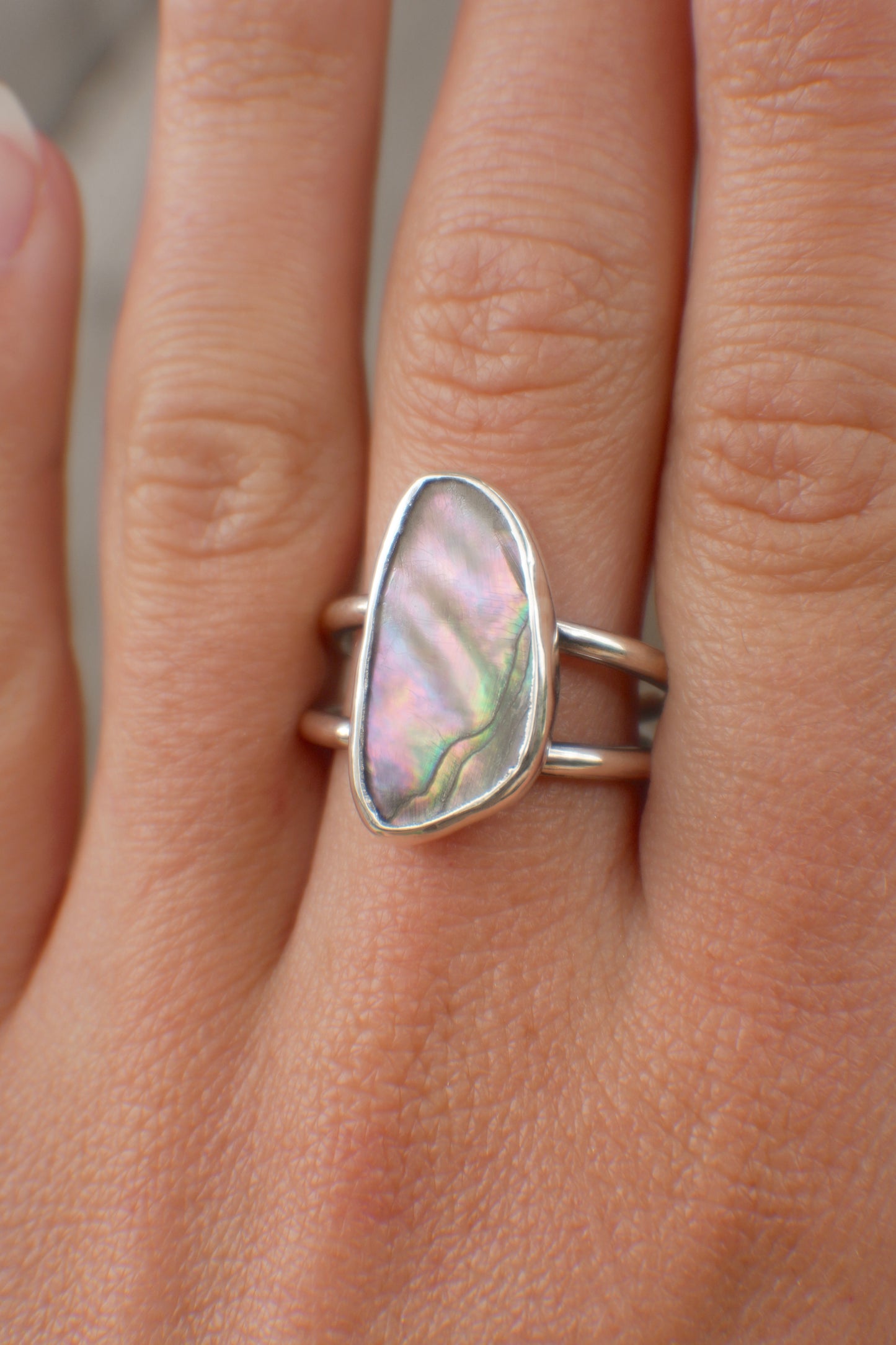 Abalone Ring 8.5
