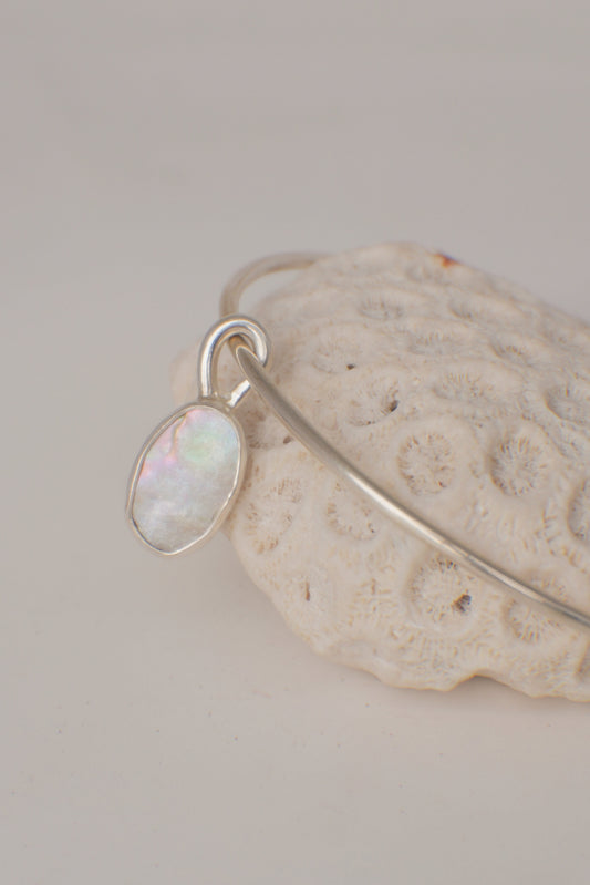 Abalone Charm Bangle