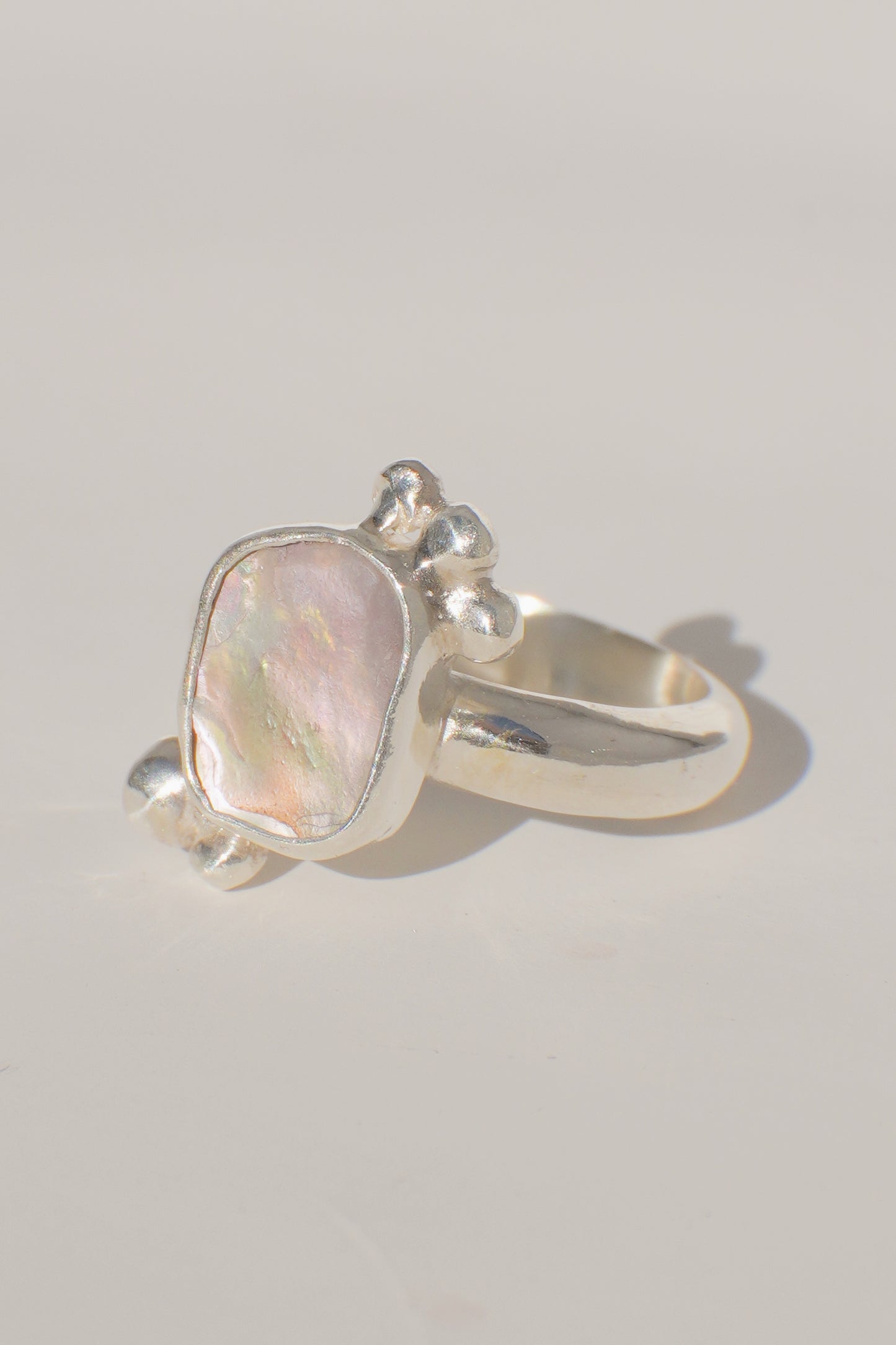 Abalone Dot Ring 7