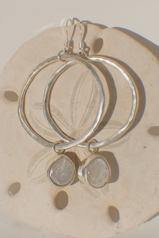 The Pearl Hoops - Large