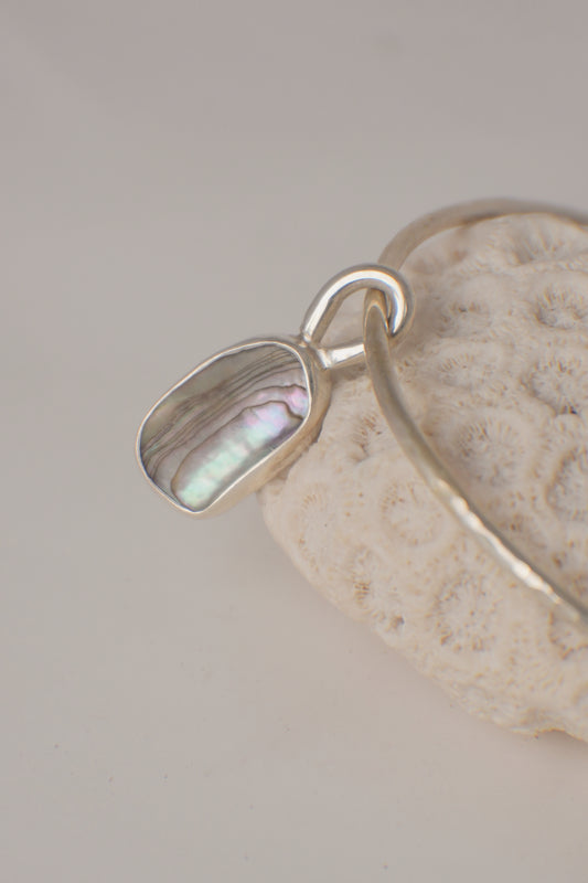 Abalone Charm Bangle