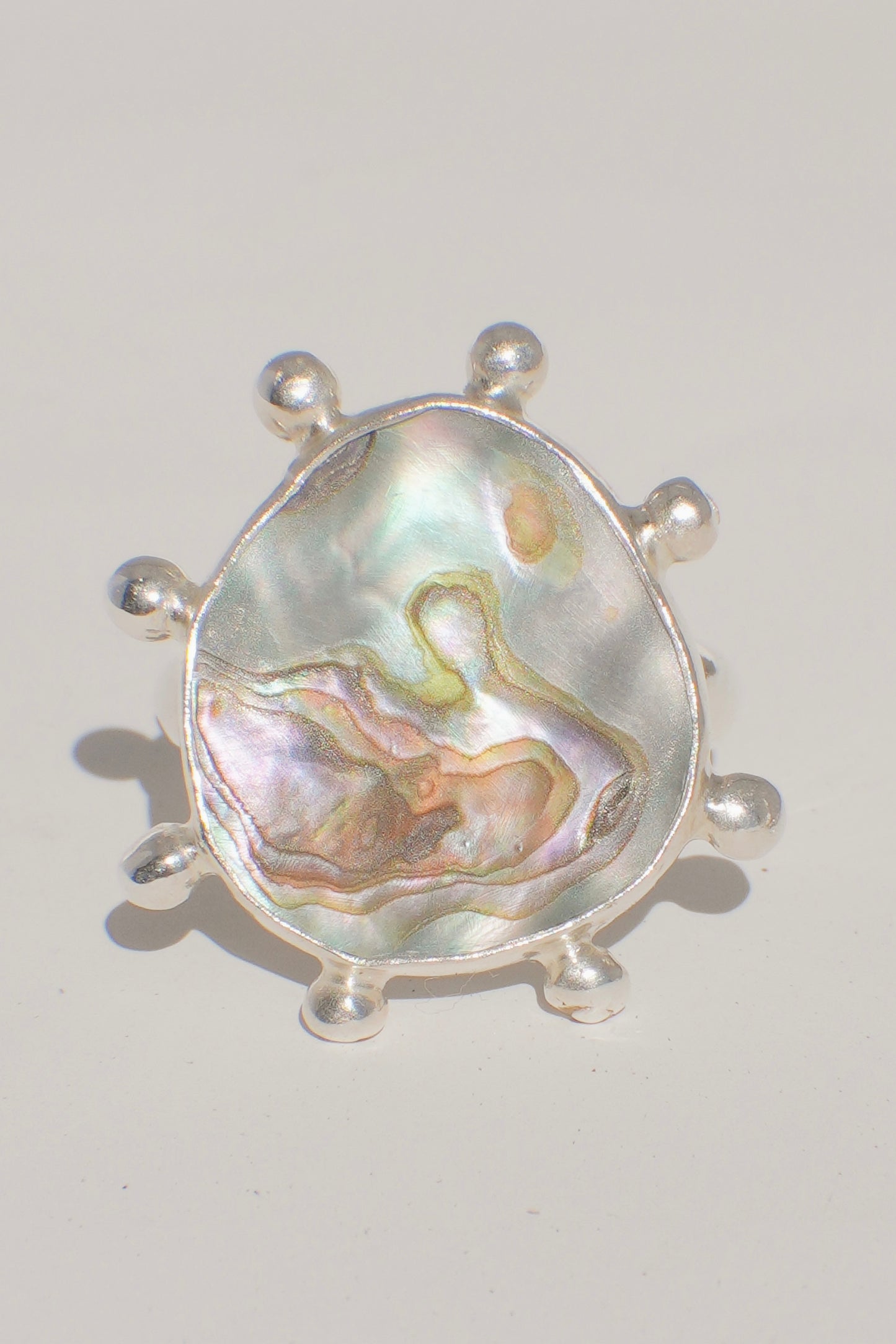 Abalone Dot Ring 8