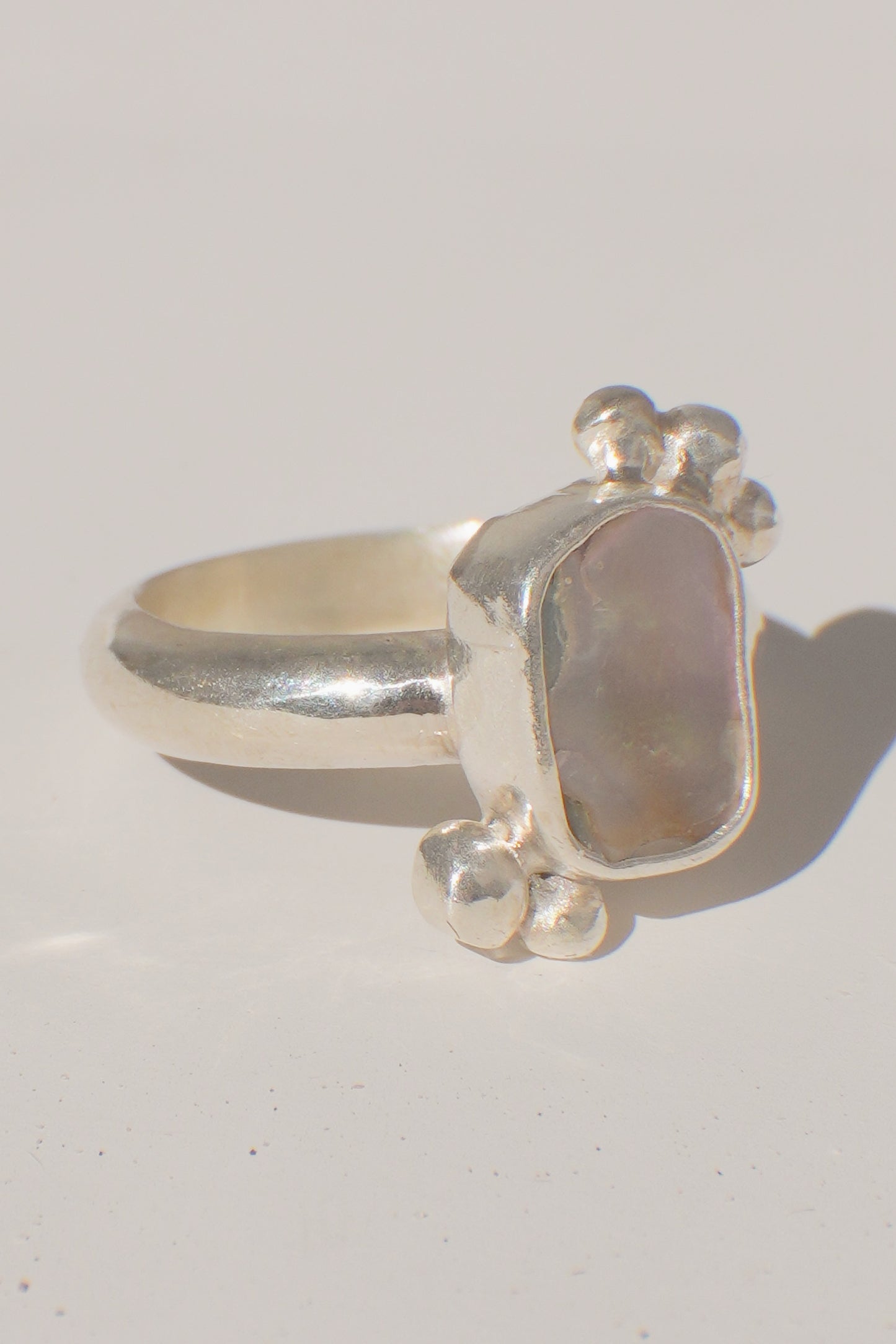 Abalone Dot Ring 7