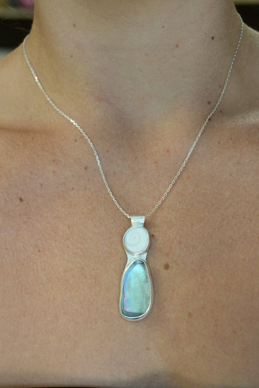 Operculum Abalone Pendant