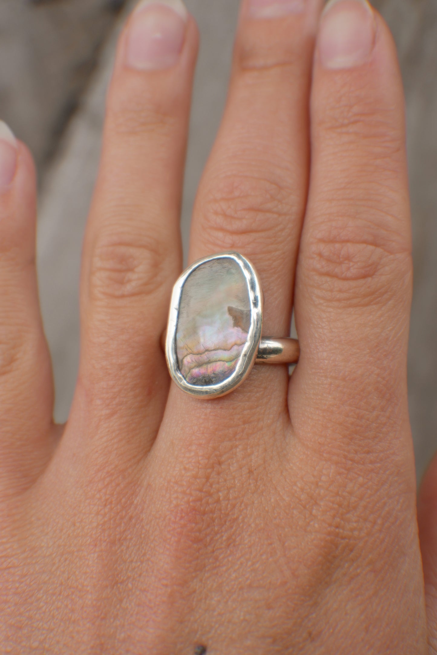 Abalone Ring 8.5