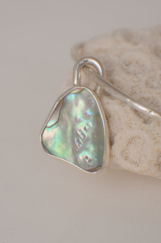 Abalone Charm Bangle