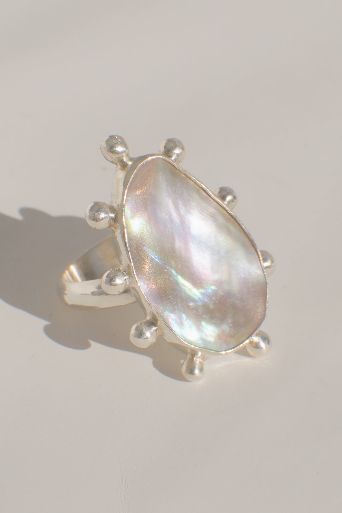 Abalone Dot Ring 9