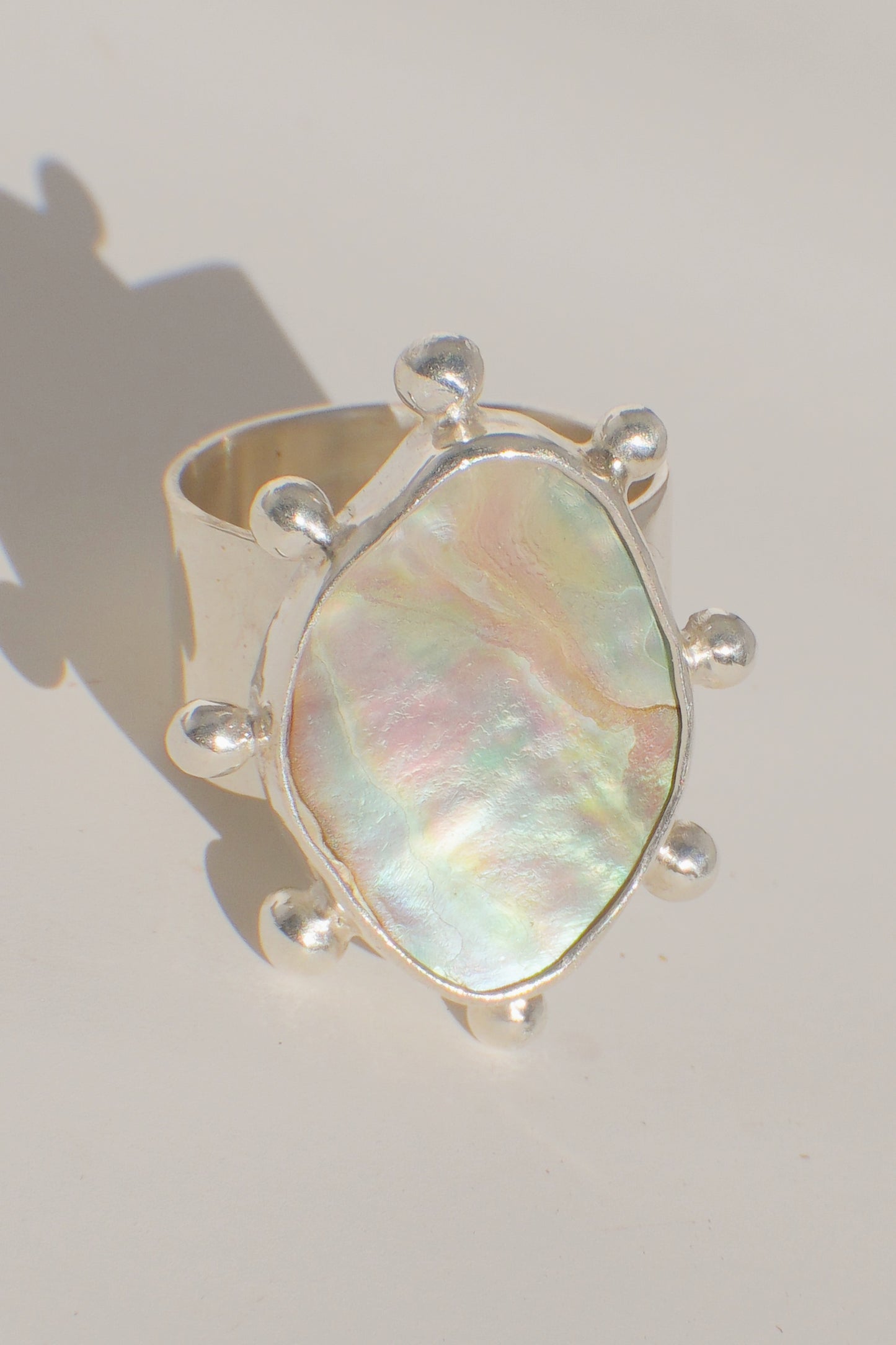 Abalone Dot Ring 7