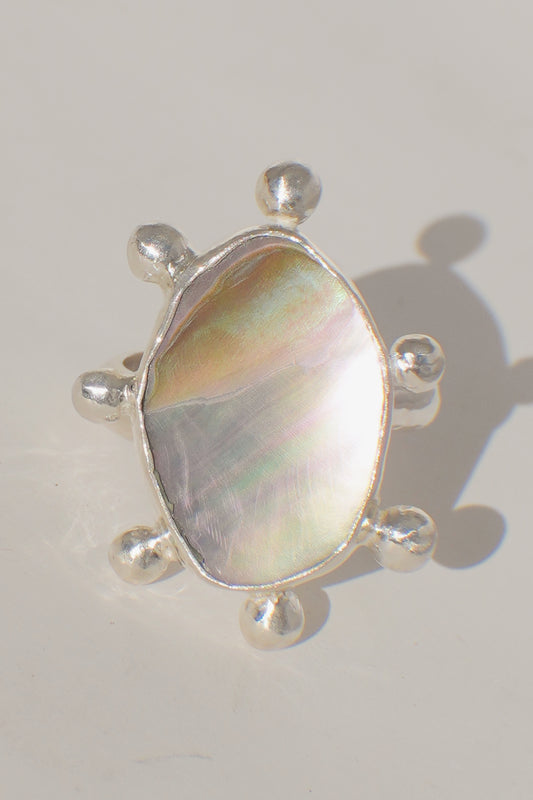 Abalone Dot Ring 6