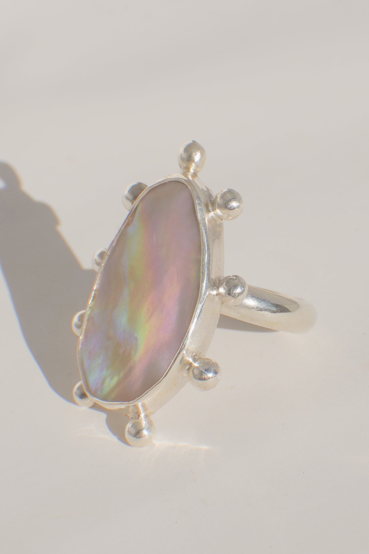 Abalone Dot Ring 9